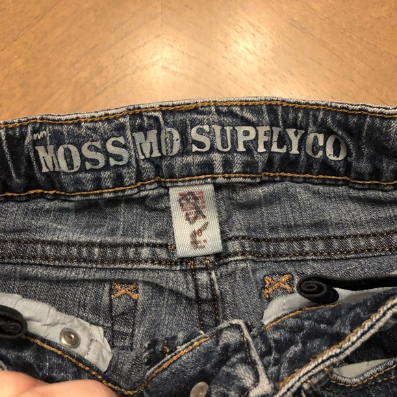 Girls Mossmo Supply Co. Denim Blue Jeans - Picture 3 of 5